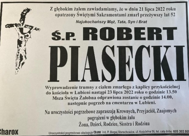 Nie żyje Robert  Piasecki pracownik Nadleśnictwa Ostrowiec Świętokrzyski